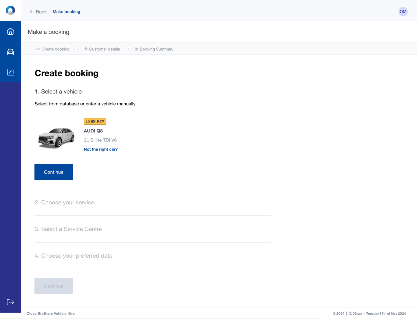Agent Portal — Vehicle identified from database
