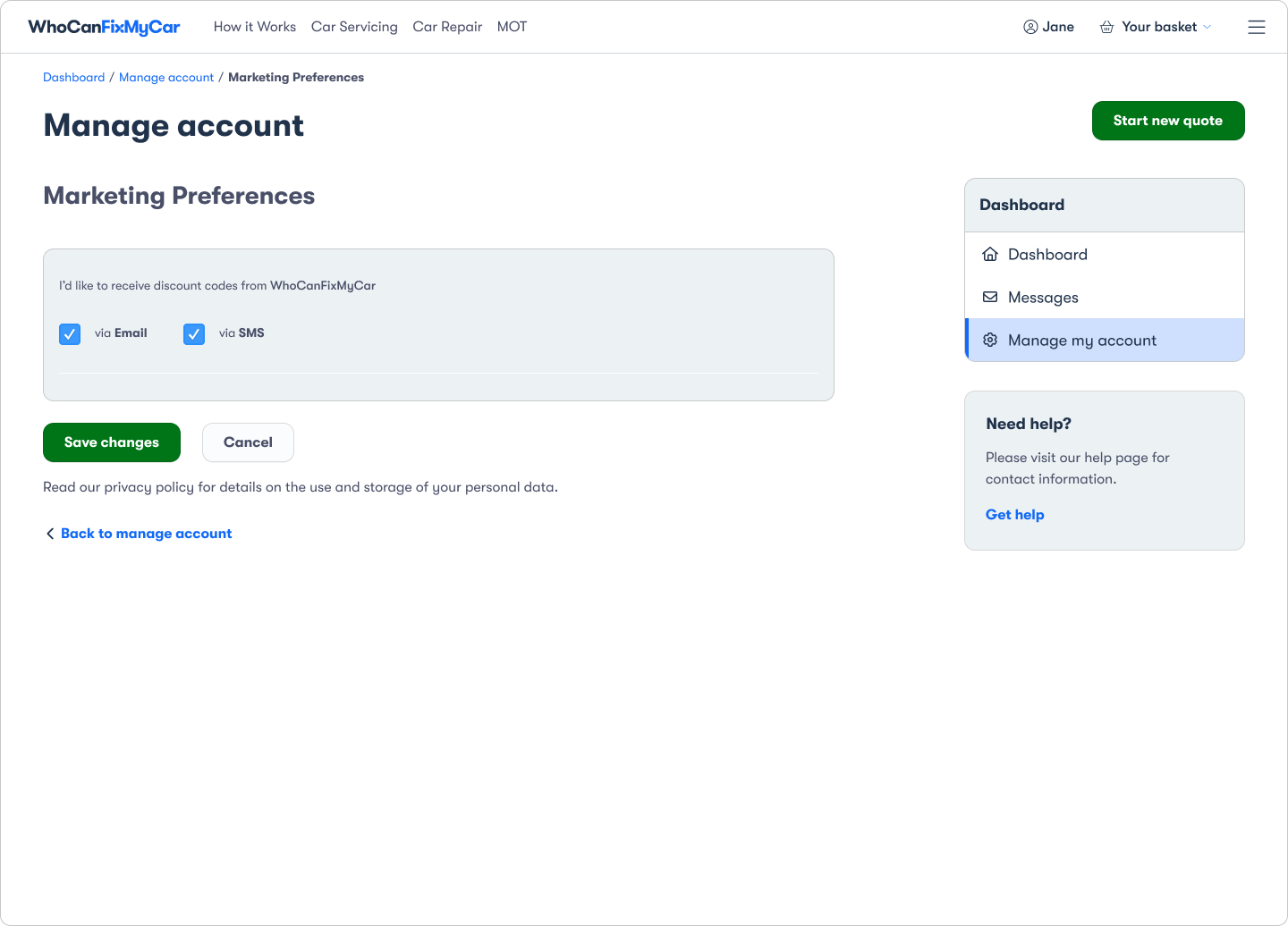 Driver Dashboard — Desktop view 10
