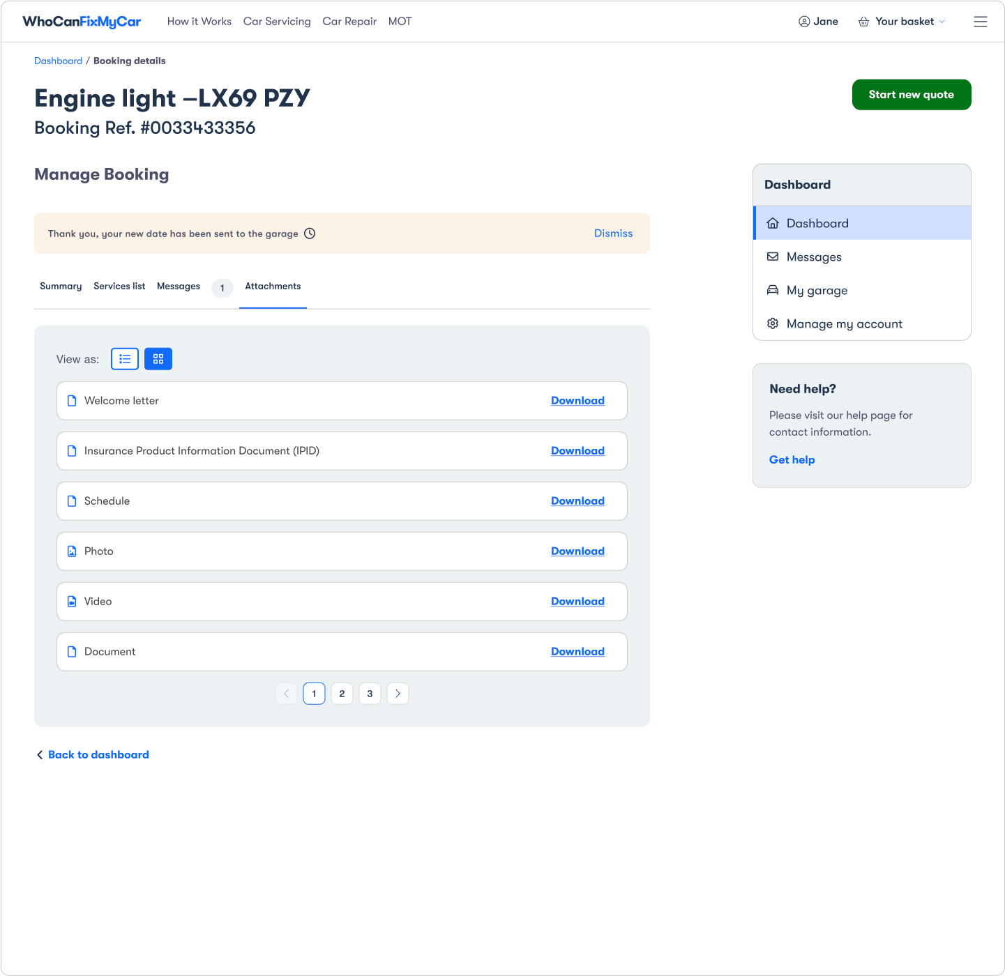 Driver Dashboard — Desktop view 5