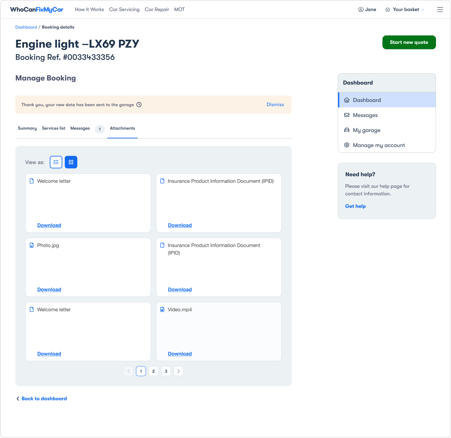 Driver Dashboard — Desktop view 6